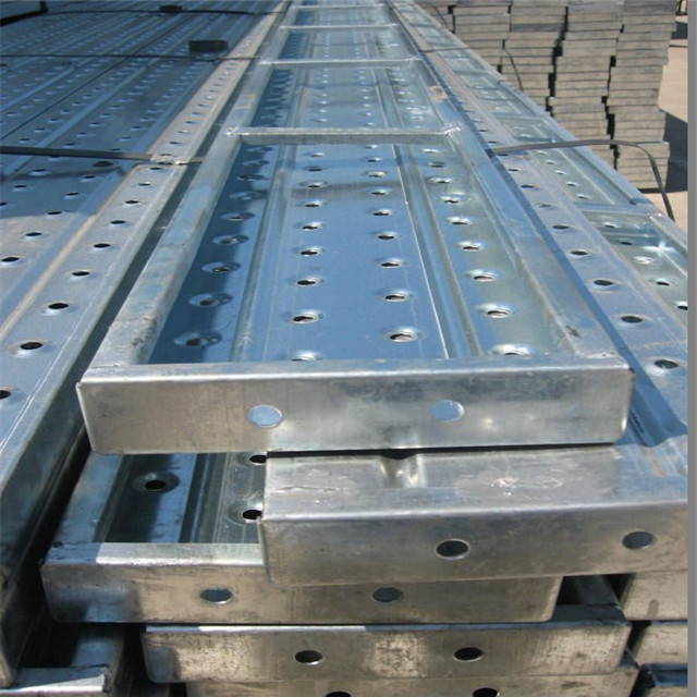 Construction steel scaffolding planks