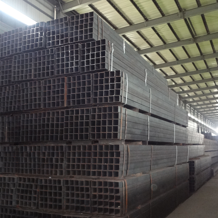 Black Hollow Section Carbon Steel Q235 Square Metal Steel Pipes Tube