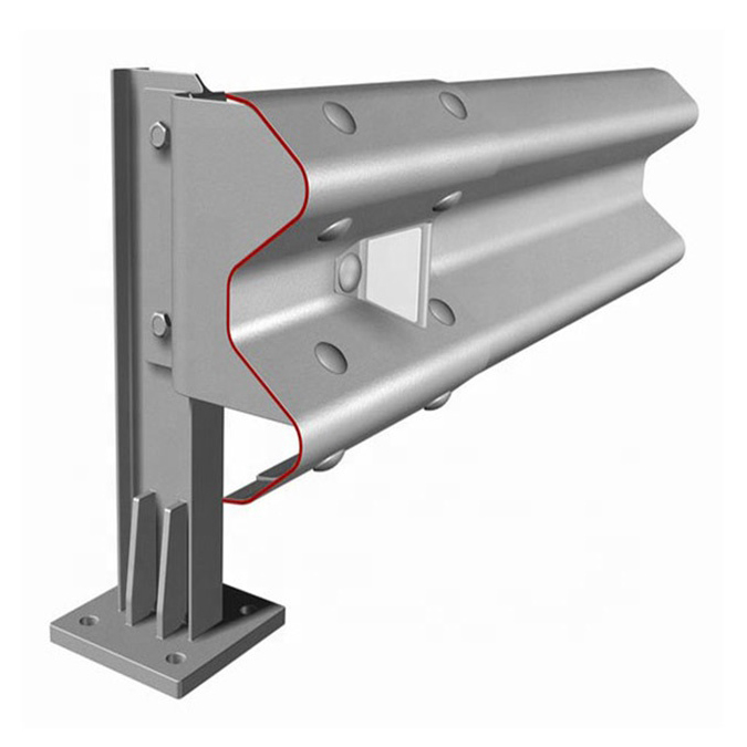 W Beam Double corrugated column galvanized steel pipe